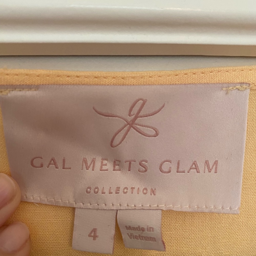 Gal Meets Glam melon linen dress - Picture 7 of 9